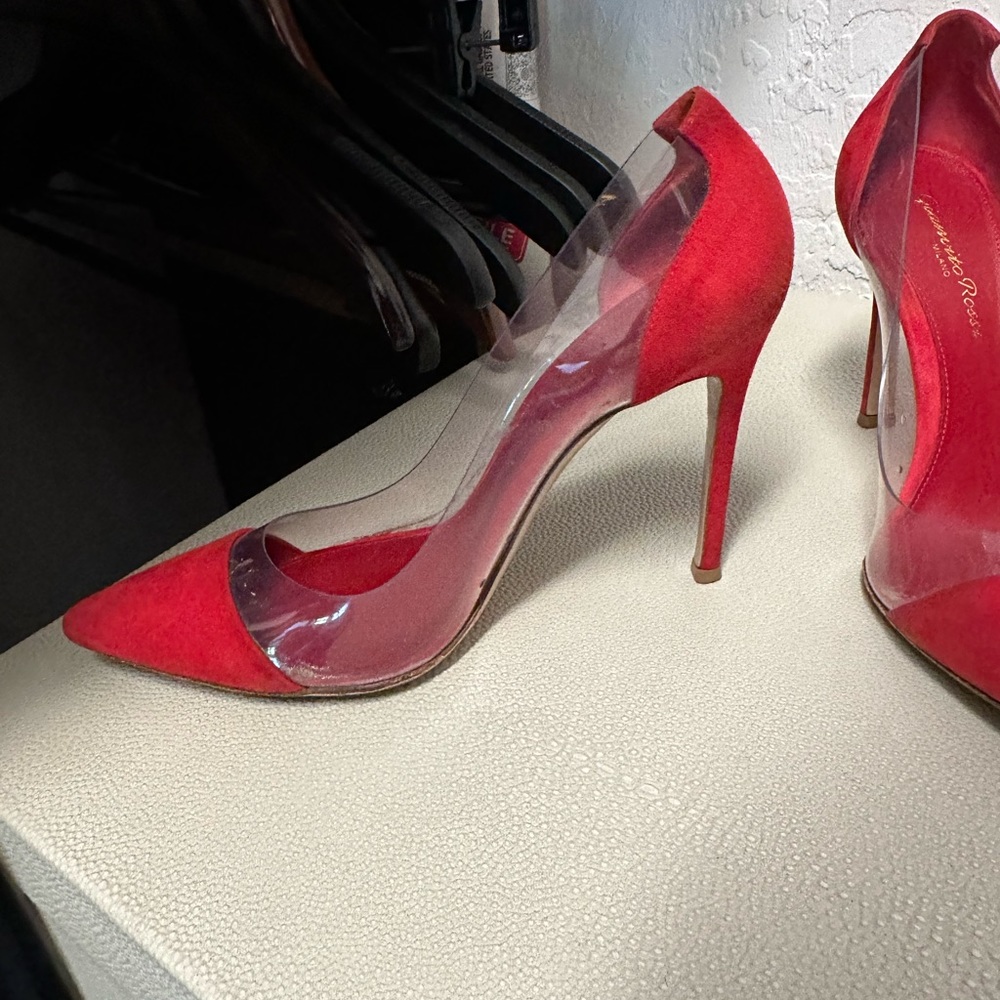 Red plexi heels